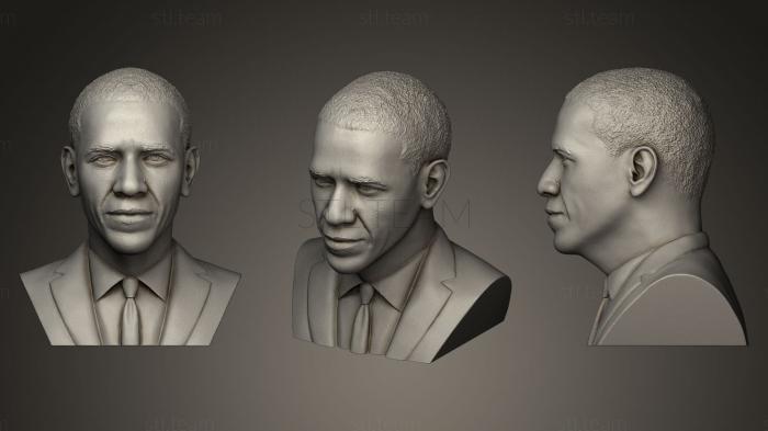 3D модель Барак Обама (STL)